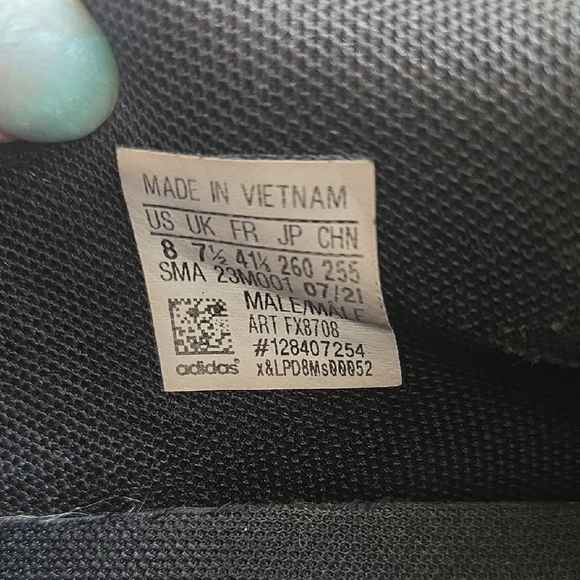 Adidas Classic Black with White Stripes Shoes - Picture 5 of 5